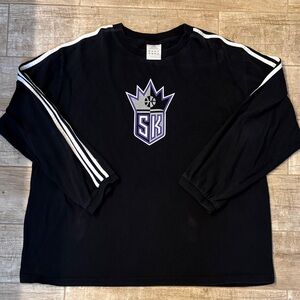 Kings Black Long Sleeve Shirt with Purple Logo
